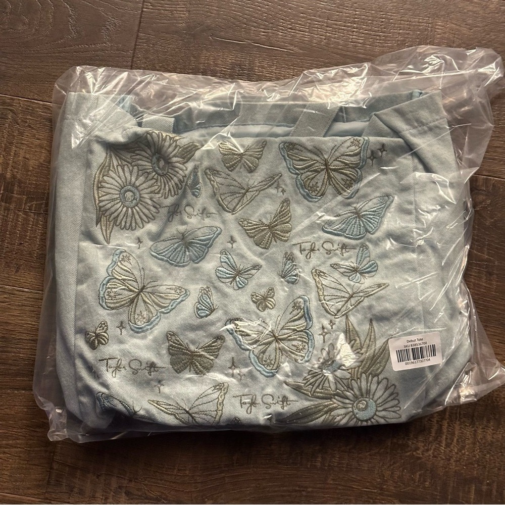 New Taylor Swift Debut Self-Titled Butterfly Tote Bag Embroidered